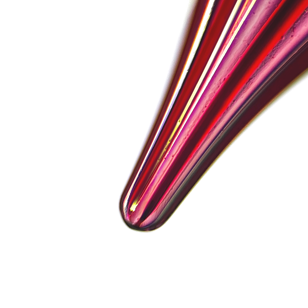 SeventyTwo Handmade Glass Dip Pen with Wood Handle, Black and Pink Coral Design, Calligraphy Writing Pen with Cap (Black-Pink)