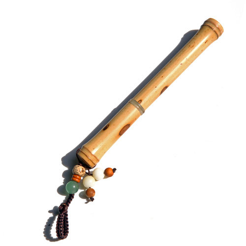 SeventyTwo Handmade Glass Dip Pen with Natural Bamboo Body, Fine Point, Decorative Beaded Tassel, Calligraphy Writing Instrument