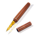 SeventyTwo Handmade Glass Dip Pen with Wood Handle, Calligraphy Writing Pen with Glass Nib