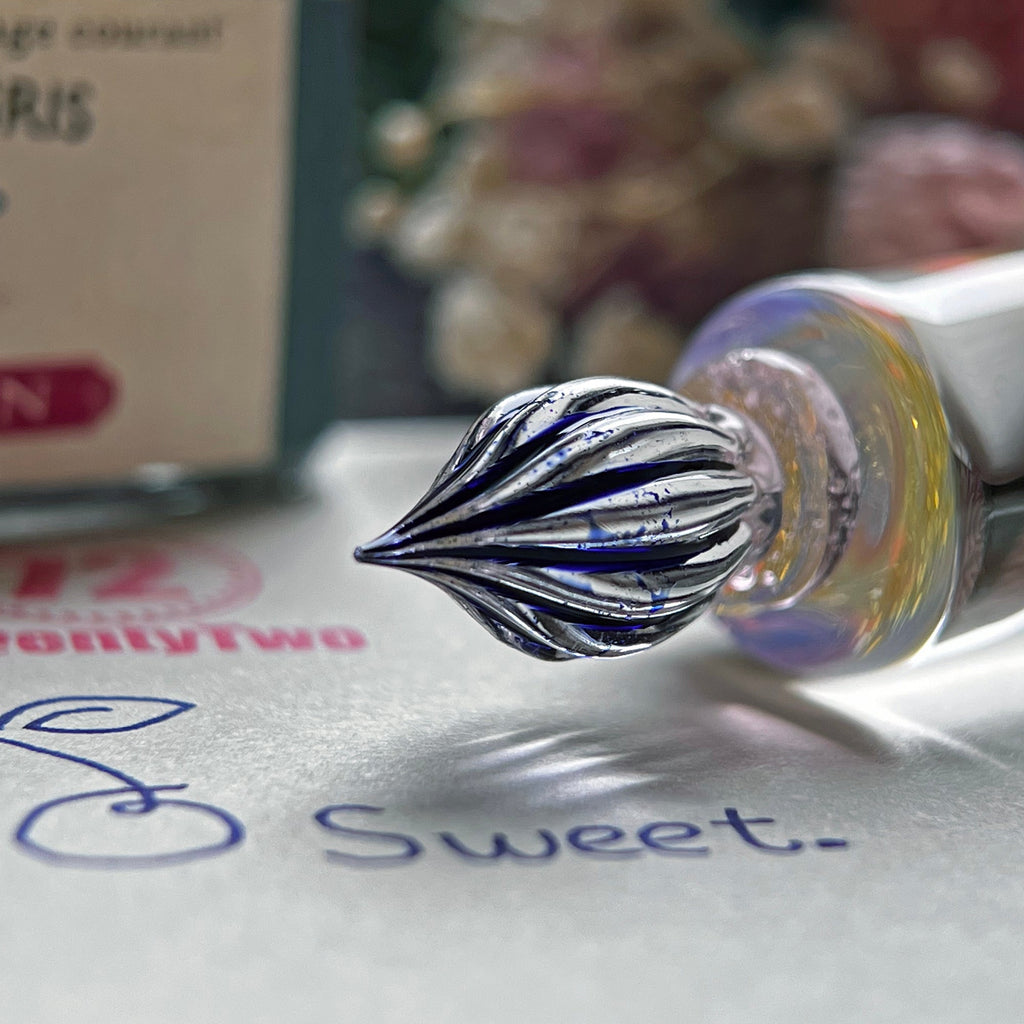 SeventyTwo "Deep Sea Dream" Hand - Blown Jellyfish Glass Pen - Limited Edition Collector’s Item - SeventyTwo
