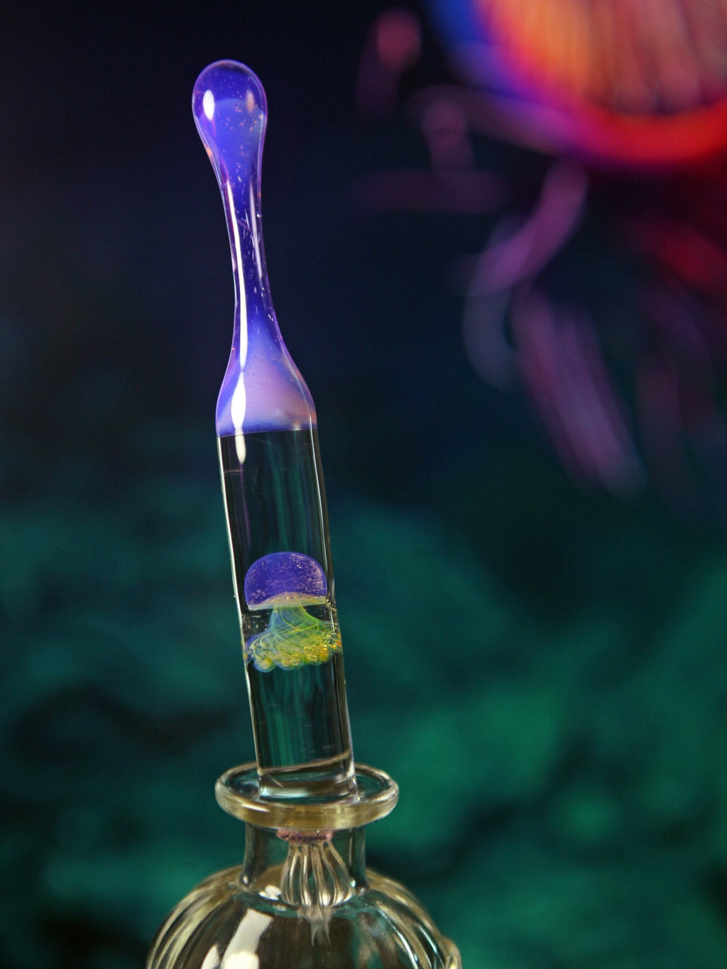 SeventyTwo "Deep Sea Dream" Hand - Blown Jellyfish Glass Pen - Limited Edition Collector’s Item - SeventyTwo