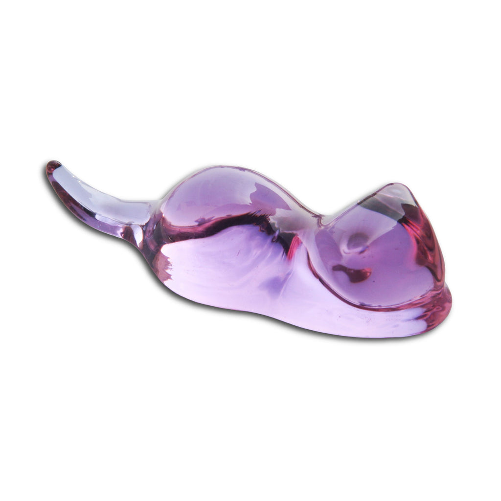 SeventyTwo Glass Pen Support, Kitten Style, Decorative Pen Rest for Writing Desk - SeventyTwo