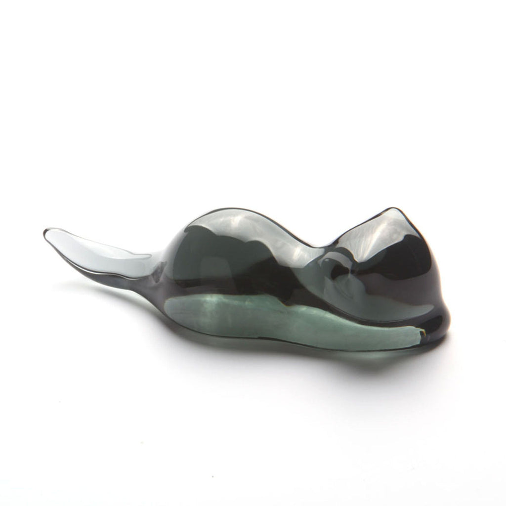 SeventyTwo Glass Pen Support, Kitten Style, Decorative Pen Rest for Writing Desk - SeventyTwo
