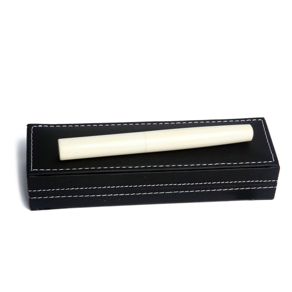 SeventyTwo Handmade Glass Dip Pen, Ivory White, Fine Point, Classic Style for Calligraphy and Art (Ivory White) - SeventyTwo